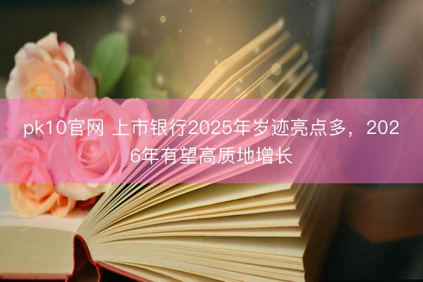 pk10官网 上市银行2025年岁迹亮点多，2026年有望高质地增长