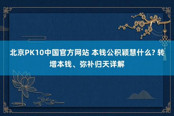北京PK10中国官方网站 本钱公积颖慧什么? 转增本钱、弥补归天详解