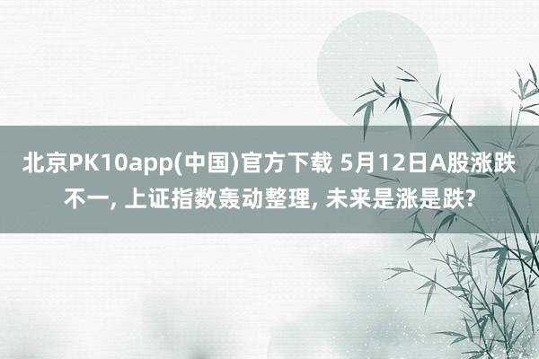 北京PK10app(中国)官方下载 5月12日A股涨跌不一， 上证指数轰动整理， 未来是涨是跌?