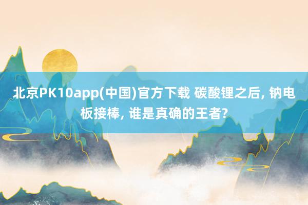 北京PK10app(中国)官方下载 碳酸锂之后， 钠电板接棒， 谁是真确的王者?