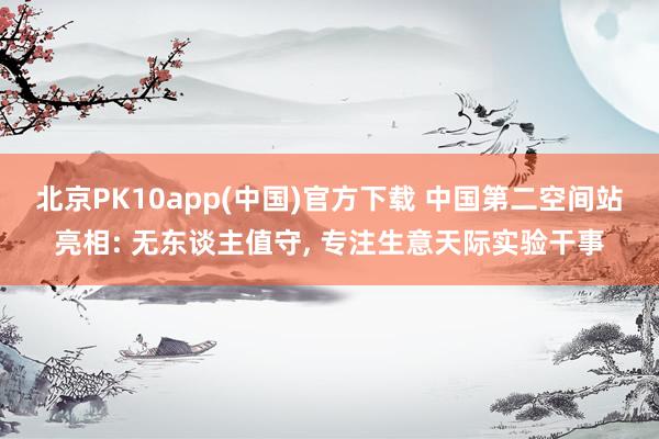 北京PK10app(中国)官方下载 中国第二空间站亮相: 无东谈主值守， 专注生意天际实验干事