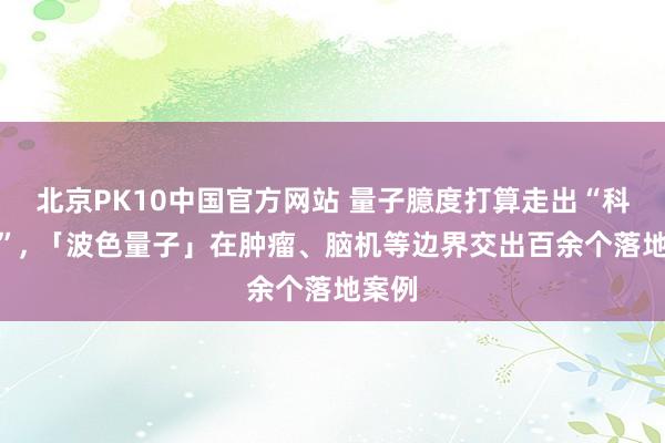 北京PK10中国官方网站 量子臆度打算走出“科幻片”， 「波色量子」在肿瘤、脑机等边界交出百余个落地案例