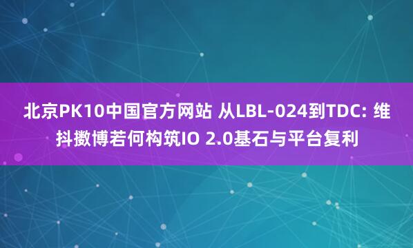 北京PK10中国官方网站 从LBL-024到TDC: 维抖擞博若何构筑IO 2.0基石与平台复利